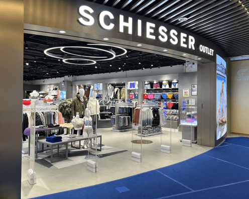 Schiesser舒雅內(nèi)衣品牌店安裝立方美商超防盜器
